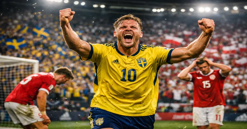 Sverige vinner med 3–2 – VM 2026 lever och vilket jävla drama det blev